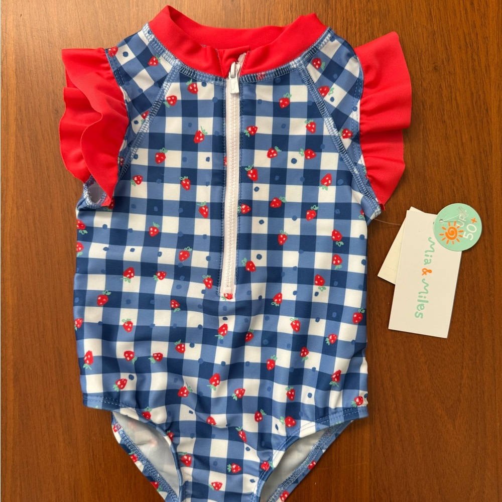 NWT Mia and Miles Baby girl swimsuit 18 months